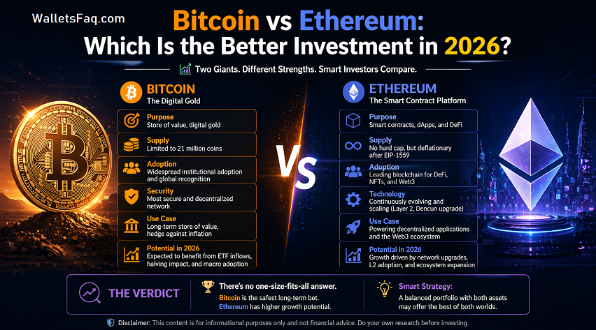 Bitcoin vs Ethereum: Which Is the Better Investment in 2026?